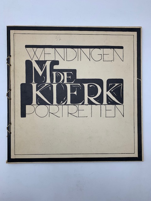 Wendingen, n. 7 (1924). M. De Klerk Portretten